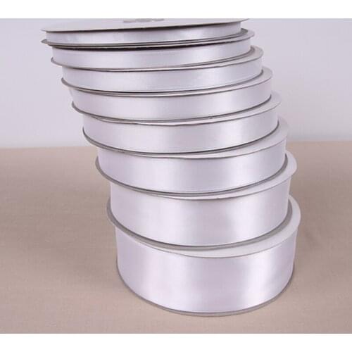 100 Yards\roll 6 mm-50 mm Hight Quality White Fabric Satin Ribbon DIY Material For Wedding Party Decoration Gift Packing Belt