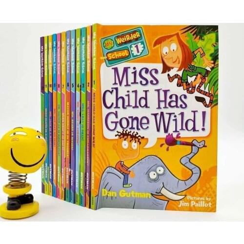 12 Books English Picture Books Children Baby English Campus Theme Classics Manga Book Set Version 3