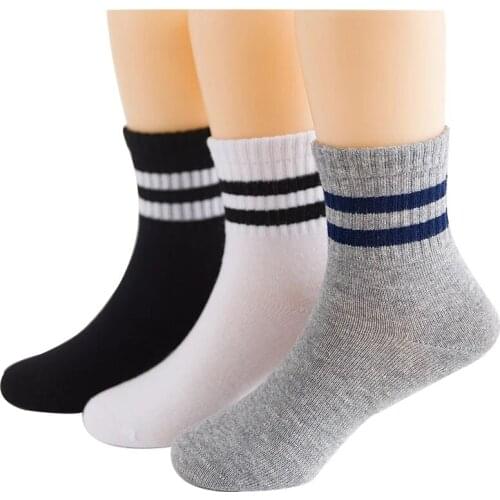 3 Pairs Kids Socks Autumn Winter Cotton Striped High Quality Childrens socks Boys Socks Girls Socks 3-15 Year