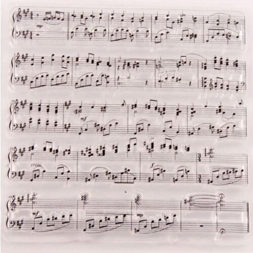 Music Spectrum Clear Transparent Stamp Seal For DIY Scrapbooking Rubber Stamp Card Making Album Decoroation Crafts