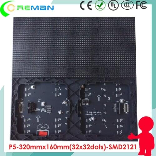 Cheap led display screen module p5 indoor / RGB smd p5 led module 320mm*160mm 64*32 pixel / p5 dot matrix module led indoor