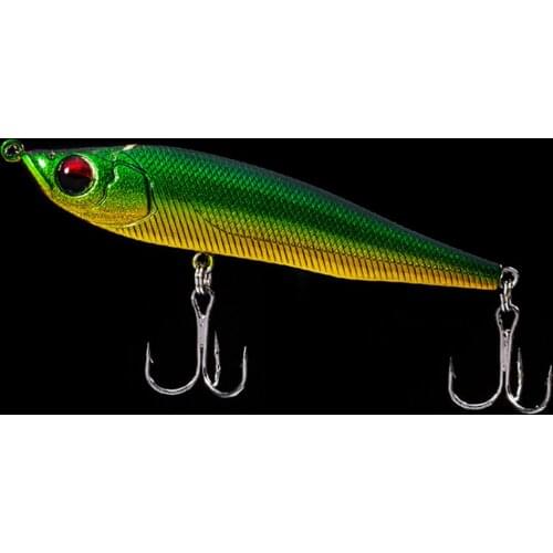Hot new Fishing lure bait Pencil hard baits sink 3D eyes lifelike minnow crank pesca japan Wobbler Tackle sea bass pike 95mm 20g