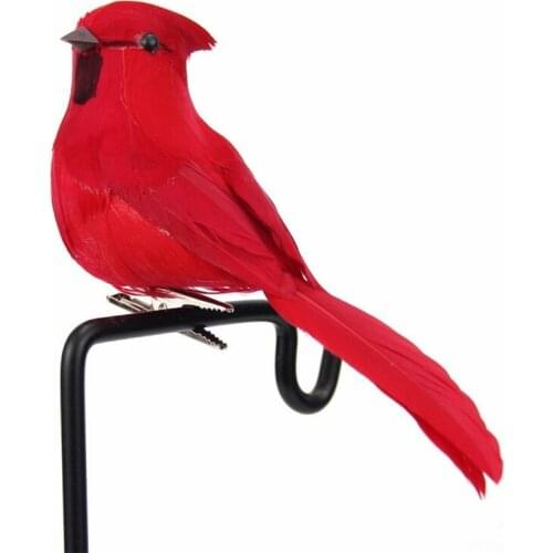 Foam Feather Artificial Parrots Imitation Bird Model Outdoors Garden Decoration