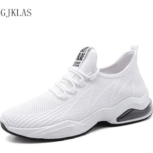 Summer Shoes Men Trainer Sneakers Breathable Mesh Flats Casual Shoes for Men Lace Up Fashion Sport Shoes Man Sneakers Hot Sale