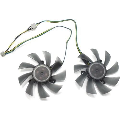 NEW 85mm T129215SU 4Pin Cooler Fan Replace For XFX RX470D RX480 RX290 RX380 x RX390X Palit GTX 1060 1080 GTX 1070 Ti Dual Cards