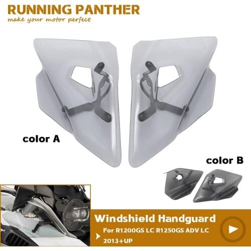 FOR BMW R1200GS LC R1250GS ADV LC 2013+UP Motorcycle Side Fairing Windshield Handguard Cover Light Grey/ Deep Grey