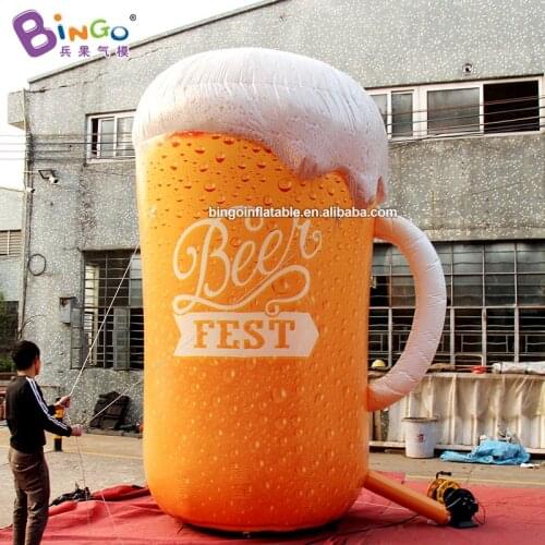 Personalized 13 feet PVC inflatable beer glass / 4M high beer glass bottle inflatable toys