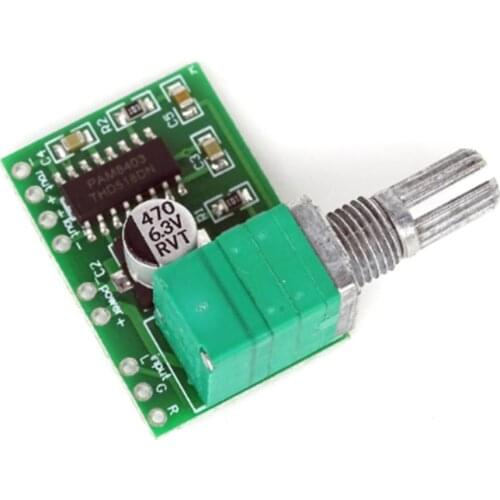10pcs/lotPAM8403 5V Power Audio Amplifier Board 2 Channel 3W W Volume Control / USB Power