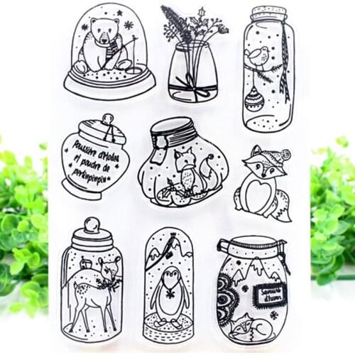 SCS163 Animals Silicone Clear Stamps for Scrapbooking DIY Album Cards Decoration Embossing Folder Craft Rubber Stamp Tools New