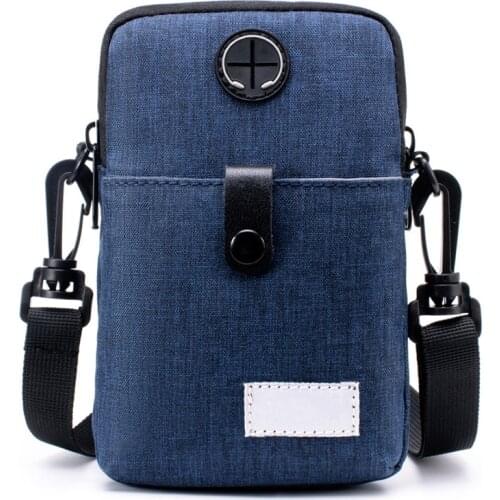 Phone Bags Diagonal Mini Shoulder Multi-Function Mobile Phone Bag Outdoor Sports Bag Fashion Wide Shoulder Bags For Male