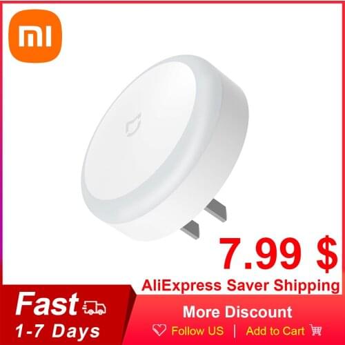Xiaomi Mijia LED Plug-in Night Light Lamp MJYD04YL Infrared Remote Control Body Motion Light Sensor Smart Home Corridor Bedroom