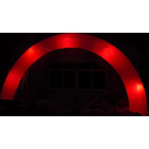 Led inflatable arch rental wedding arch advertsing archway with air blower, led light advertising airgate for race event