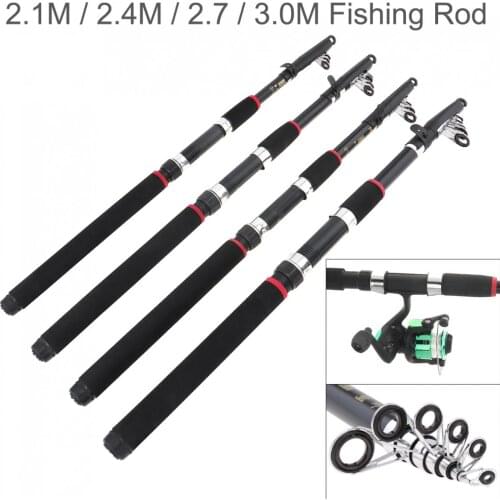 2.1m 2.4m 2.7m 3.0m Glass Fiber Telescopic Fishing Rod Sea Pole Travel Sea Rock Rods for Ocean Boat / Ocean Rock Fishing