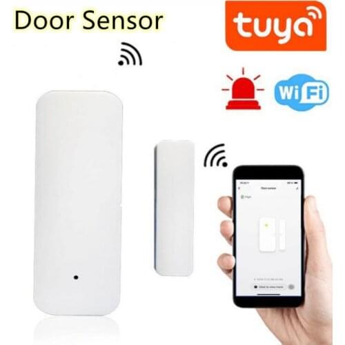 Tuya Smart WiFi Door Sensor Door Open / Closed Detectors WiFi App Notification Alert Security Alarm Support Alexa Google Home