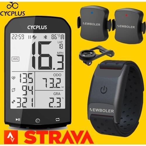 Cycplus M1GPS Bicycle Computer Bike Speedometer Cycling ANT+ Cadence Sensor Heart Rate Monitor For Garmin Bryton IGPSPORT Strava