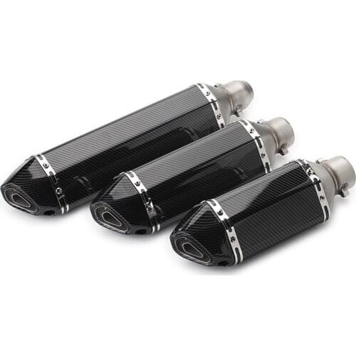 Motorcycle Exhaust Muffler Pipe Slotted Escape Moto With db killer For Kawasaki KTM BMW ATV Z750 Z800 Z1000 NINJA250 CBR CRF230