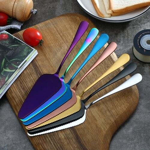 High-end cake shovel stainless steel birthday cake knife pizza baking tools large quantity