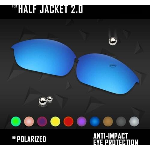 OOWLIT Lenses Replacements For Oakley Half Jacket 2.0 OO9144 Sunglasses Polarized - Multi Colors