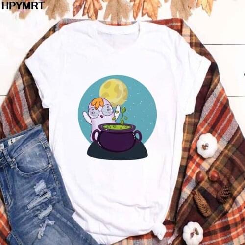 2020 Fun Halloween Graphics Harajuku 90s T Shirt Women Aesthetic Hip Hop T-shirt Fashion Summer Tshirt Top Tees Female Clothing