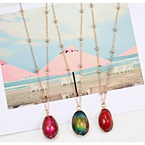 Shell Gold Chain Necklace Boho Beach Summer SeaShell Choker Clavicle Pendant Necklace For Women Femme Bohemian Collier Jewelry