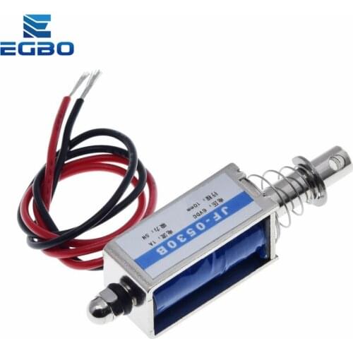 1PCS JF-0530B DC 6V 12V 24V Push&Pull type JF-0530B Open Frame Electromagnet keepping Force 5N travel 10mm Linear Solenoid