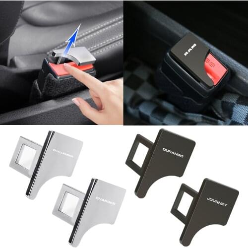 1PCS Hidden Car safety seat belt buckle clip For Dodge ram 1500 charger challenger durango journey accessories car styling