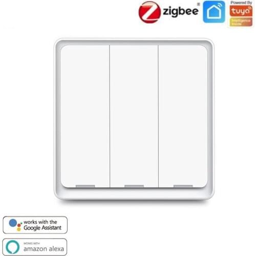 10A 1/2/3 Gang Zigbee Smart Light Switch APP Tuya/Smart Life Remote Voice Control With Alexa Google Home Smart Home Control