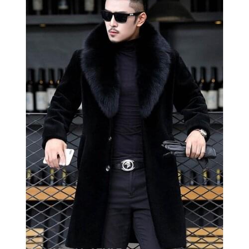2020 Winter Mens Designer Jackets Hombres Warm Windbreaker Long Wool Blends Outerwears Coats Black Thicken Coat M-6XL