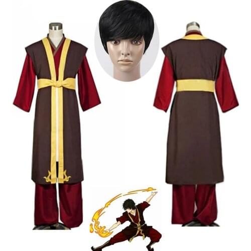 Avatar The Last Airbender Prince Zuko men Cosplay Costume Anime Custom Made Uniform Halloween women Cosplay Costumes and Wigs