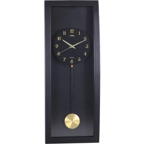 Large Black Wall Clock Vintage Pendulum Clock Wall Living Room Shabby Chic Oversized Clocks Retro Montre Murale Home Decor SC342