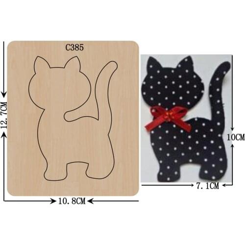 New Cat Wooden die Scrapbooking C385 Cutting Dies