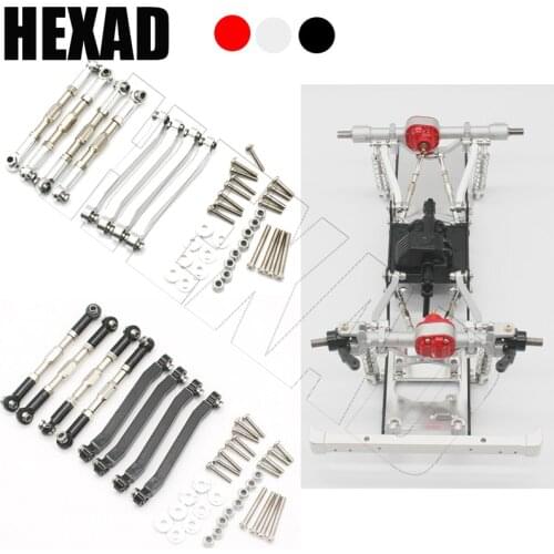 For MN D90 D91 D96 D99 D99S MN90 1/12 RC Car Upgrade Parts Metal Chassis Pull Rods Link Suspension Tie Rod