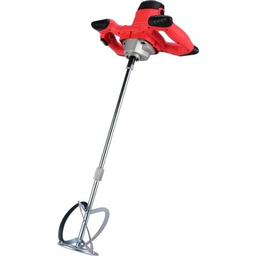 A C 220 V 2600W Electric Cement Mixer Industrial Agitator 6-Speed / Two-stage Mixing Rod / Stepless Speed Changing/ Dual Handle