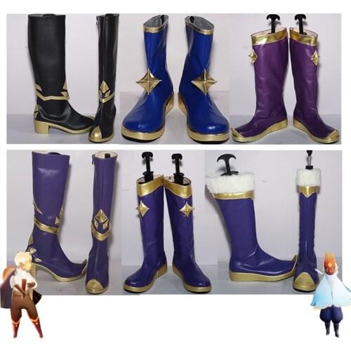 Game Sky: Light Awaits Shoes Sky Children of Light Cosplay Props Accessories Halloween Carnival PU Leather Boots Custom Made