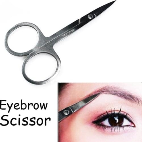 Makeup Tool Korea Small Eyebrow Scissors Cut Manicure Nose Stainless Steel Makeup Scissors Eyebrow With Sharp Head