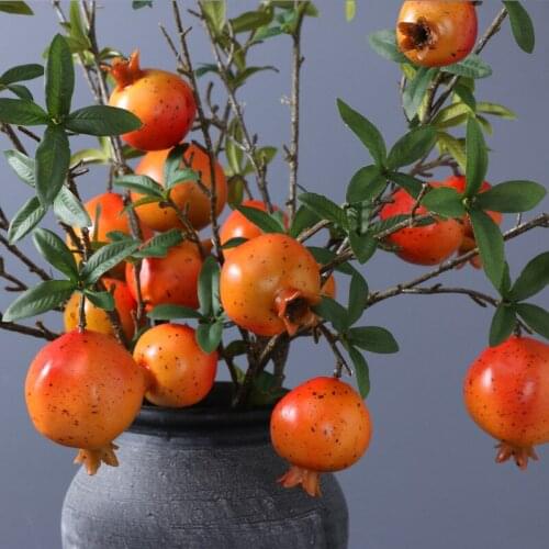 Artificial Pomegranate Fruit Decoration Flower Art Living Room Decoration Artificial Flowers 86cm length