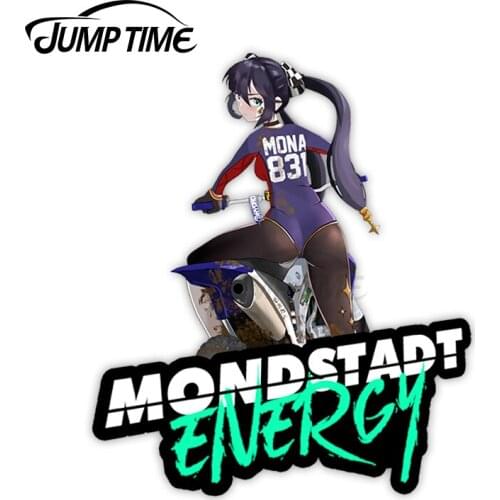 JumpTime 13 x 10.8 cm For Mona MX Slap Graffiti Car Sticker Auto Refrigerator Decal Decoration Anime Body For Car Scratch-Proof