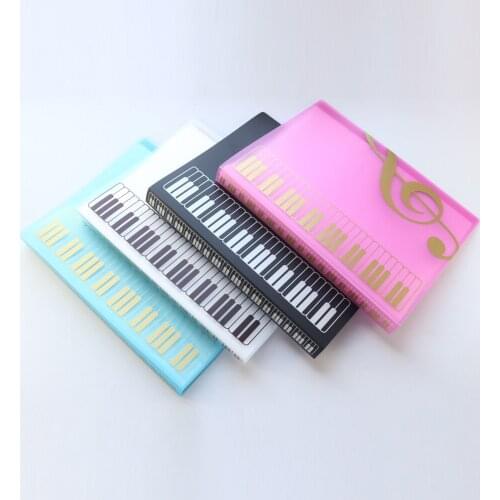 Classic PP school sheet music presentation folder stationery,A4 fine student document manager organizer folder,large capacity