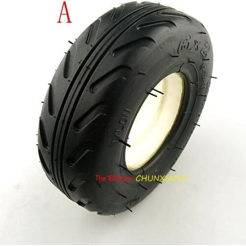 6 Inch 6X2" Tire and Inner Tube Set 6x2 Solid Tyre Fit for Fastwheel F0 Electric Scooter Wheel Chair Truck Trolley Cart
