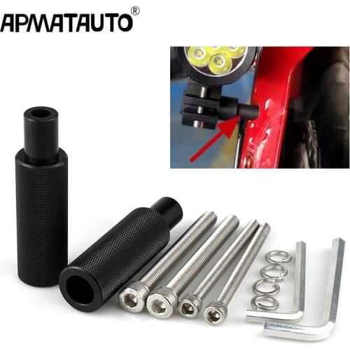 Motorcycle LED Headlight Fog Light Mounting Bracket Post Support Base M8 M6 Mount Bike Sport Tail Light Spotlight Bracket