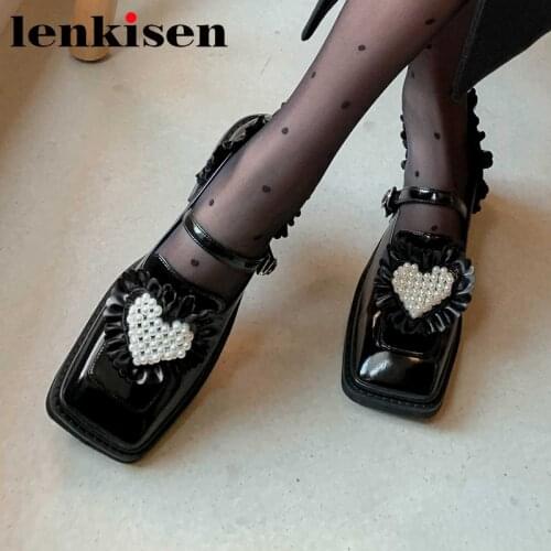 Кожаные туфли-лодочки Lenkisen China At AliExpress