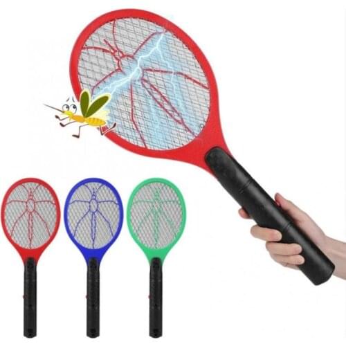 Summer Battery Power Electric Fly Swatter Electric Pest Repeller Bug Zapper Racket Wireless Handheld Mosquito Killer For Room