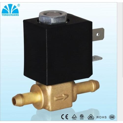 Normally Closed N/C DC 12V G1/8' DN2.0 Brass Gas Fuel Water Burner Hot water Water Electromagnetic Valve Solenoid Valve