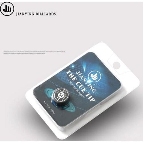 New Arrival Jianying Billiard Cue Tips 14mm 11mm M S H Billiard Accessories Durable Professional Portable Cue Tips China 2019