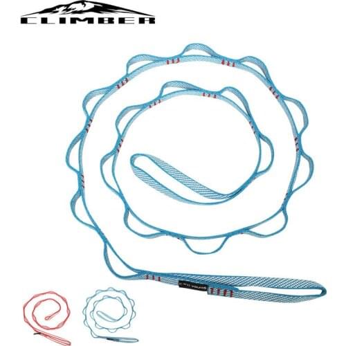 【New store 】 Outdoor Climbing Rope Climbing Auxiliary Rope Downhill Aerial Yoga Hammock Daisy Ring Sling Equipment Wear Ring