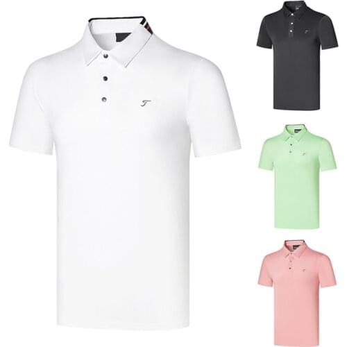 2021 Golf Clothing Mens Short-Sleeved Breathable and Quick-Drying Outdoor Sports and Leisure T-Shirt Tops Summer New Style