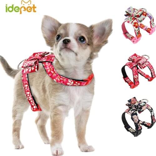 Princess Pet Dog Harness Leash Leads for Small Dogs Adjustable Puppy Harness with Ropa Party Wedding Pet Supply Chihuahua 494135