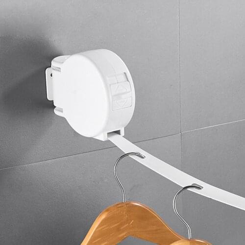 Extendable Wall Clothesline Retractable Indoor Clothes Rope Laundry Line Telescopic Underwear Quilt Balcony Outdoor Clothes Line