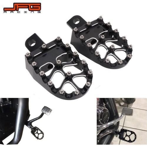 Motorcycle CNC Adjustable Foot Pegs Footpeg Pedals Foot Rests For Harley Davidson Dyna 883 D45 Sportster Touring CVO FLHRXS