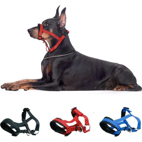 Anti Barking PVC Dog Pet Muzzles Adjustable Dogs Cover Masks Waterproof Big Dog Mouth Cover Pets Stop Biting Protect Sleeve